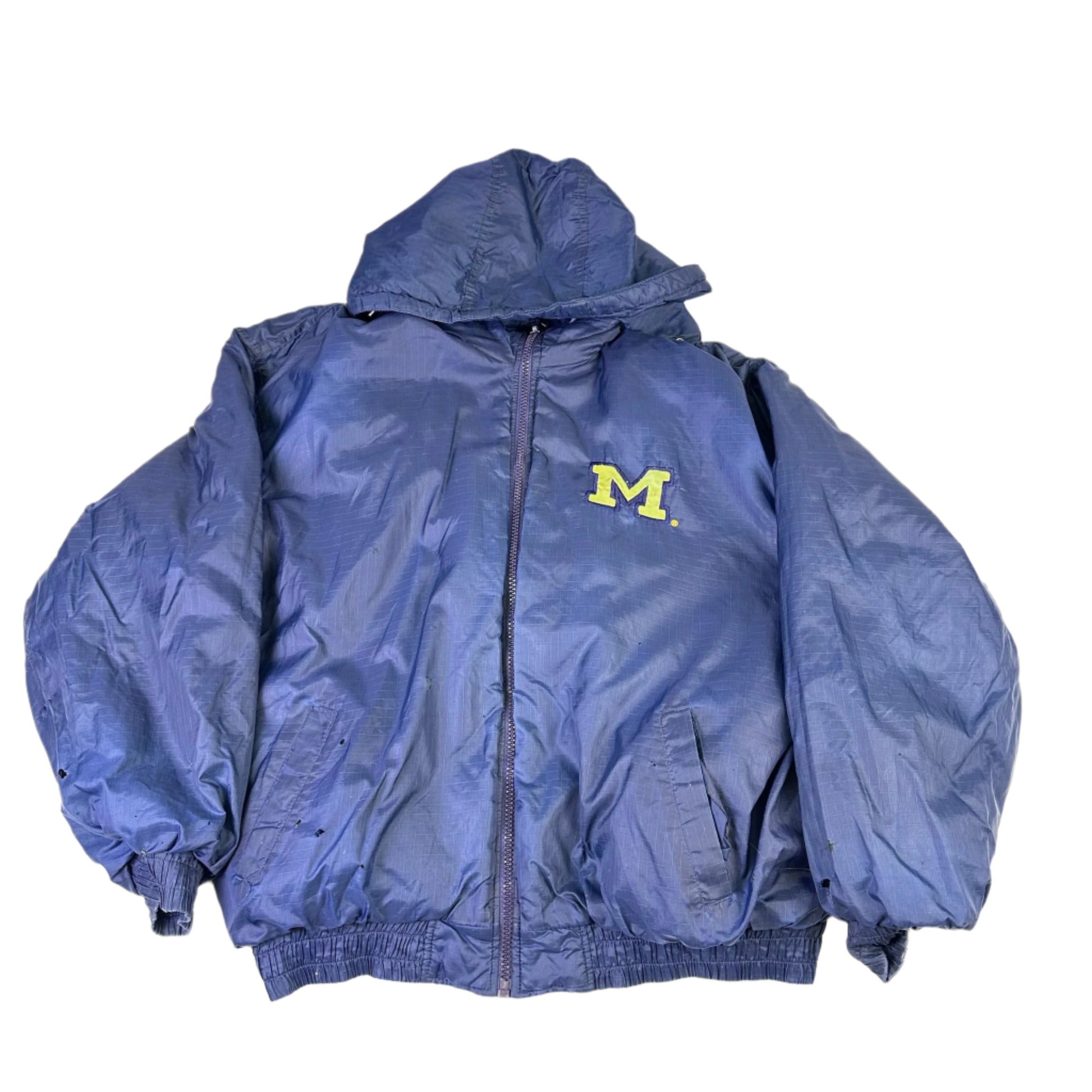 vintage michigan puffer jacket