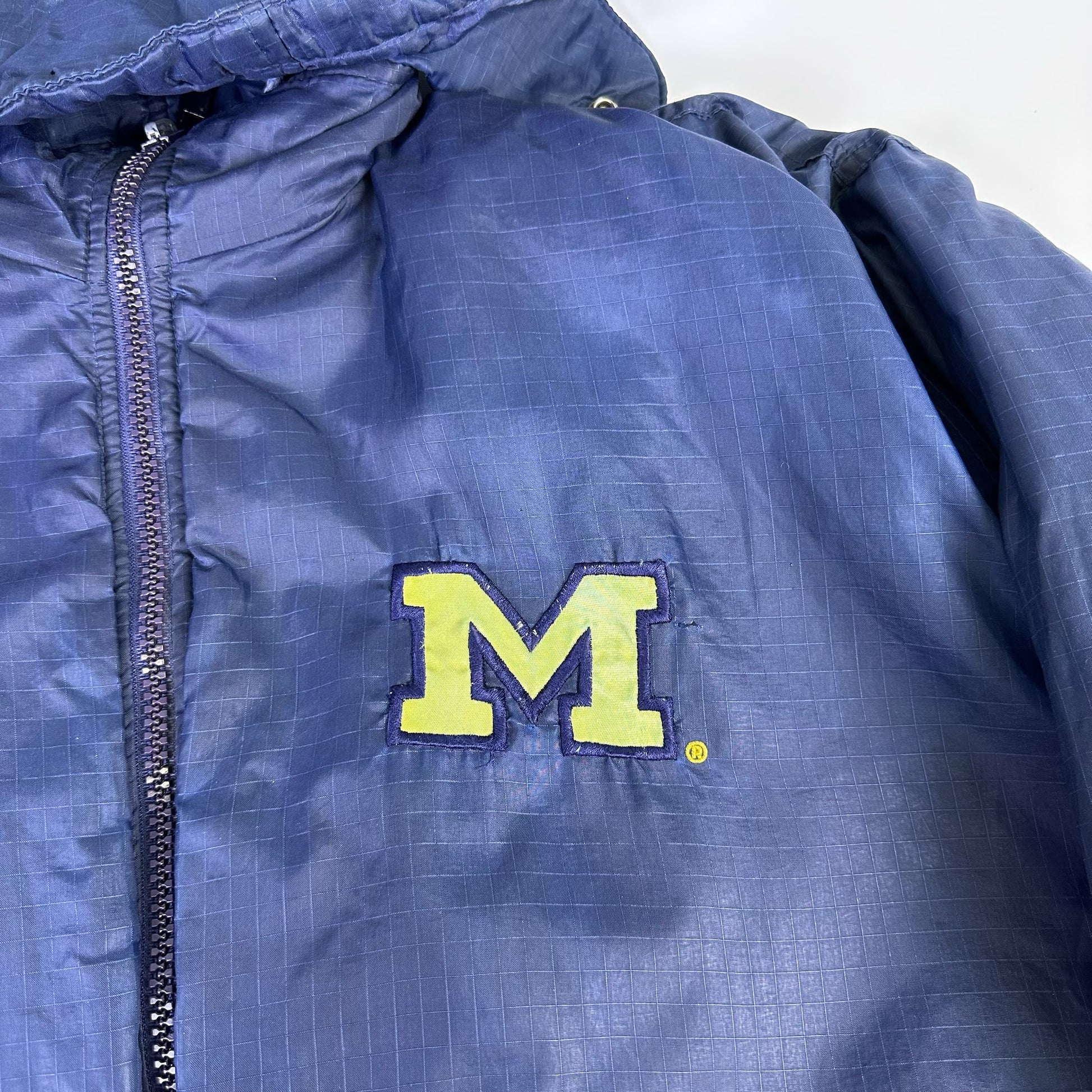vintage michigan puffer jacket
