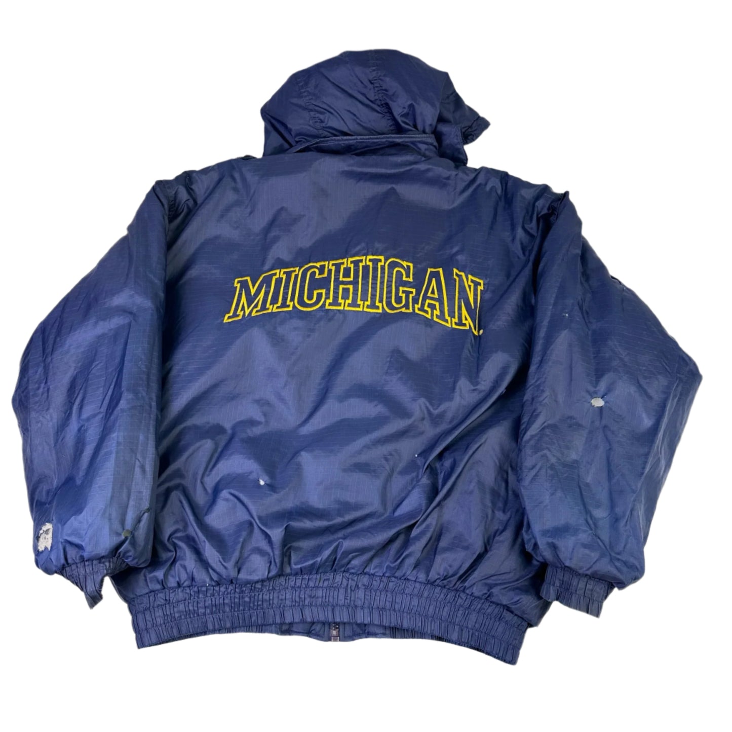 vintage michigan puffer jacket