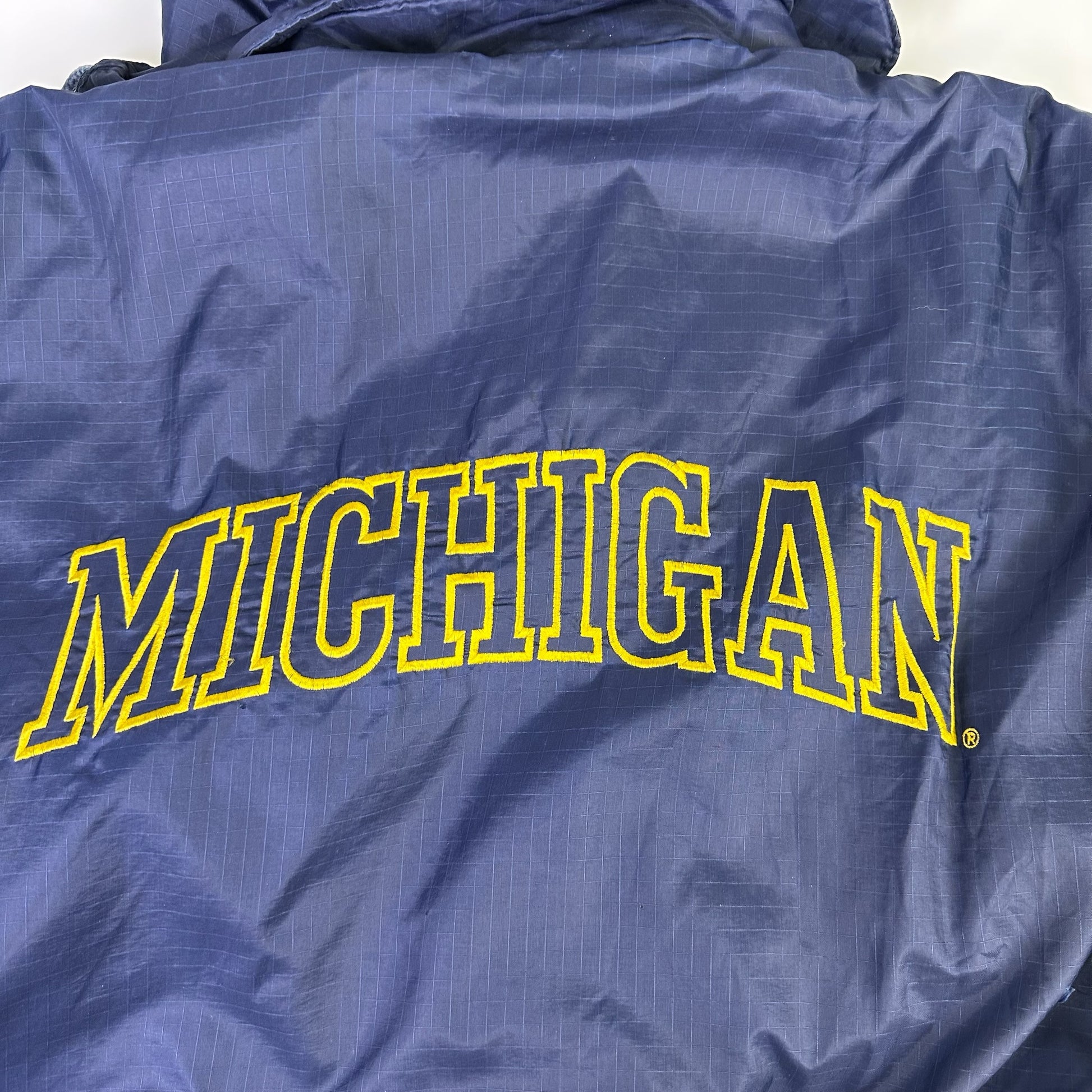 vintage michigan puffer jacket