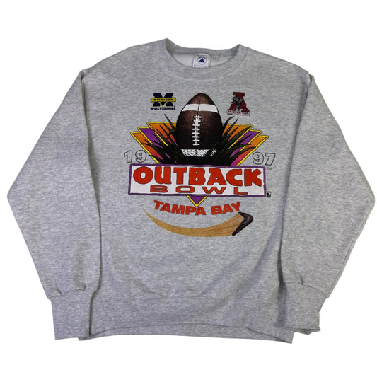 vintage michigan 1997 outback bowl sweatshirt