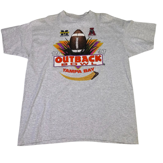 vintage michigan 1997 outback bowl T-shirt