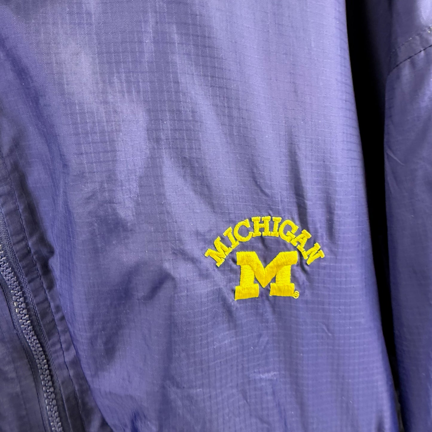 vintage michigan windbreaker