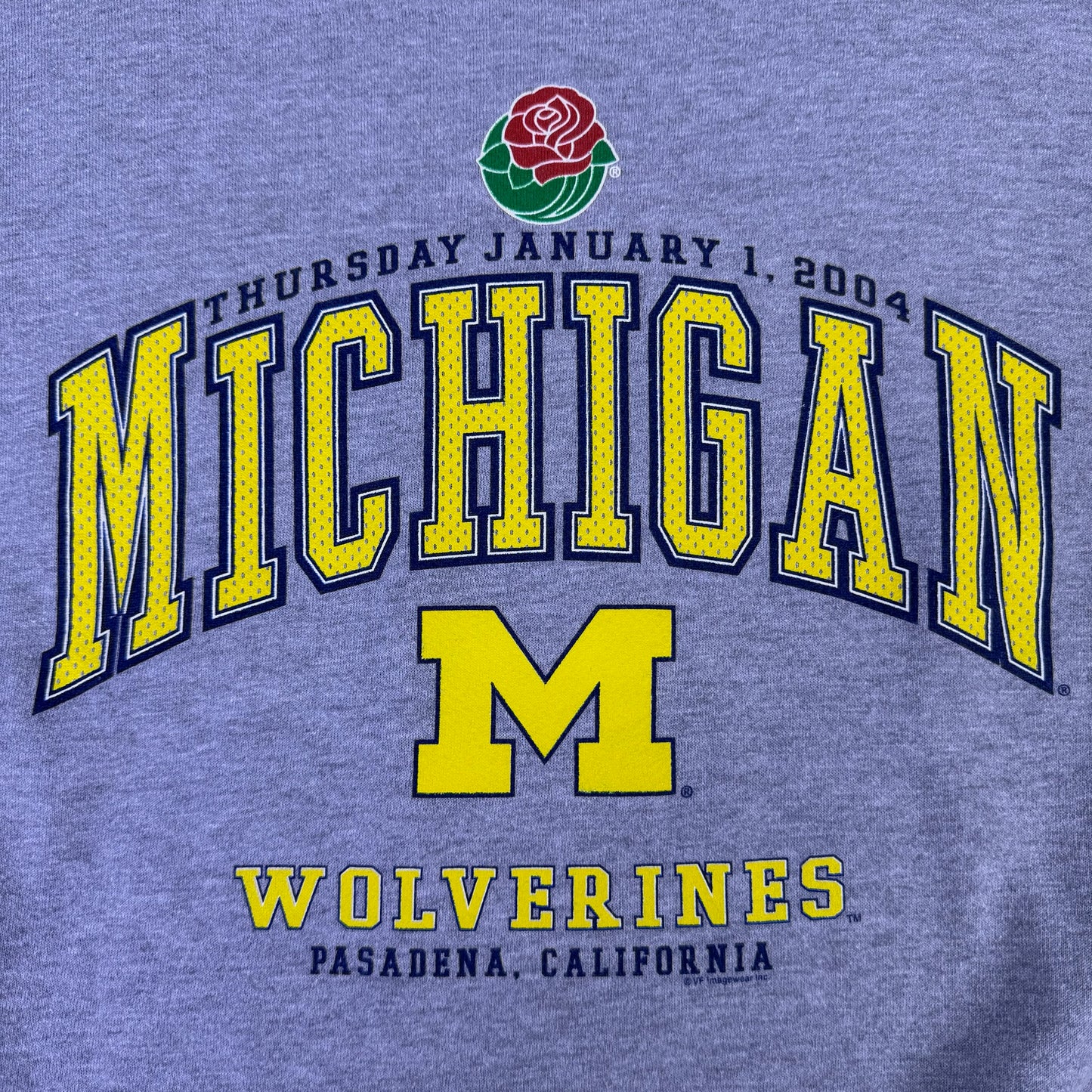 michigan 2004 rose bowl sweatshirt