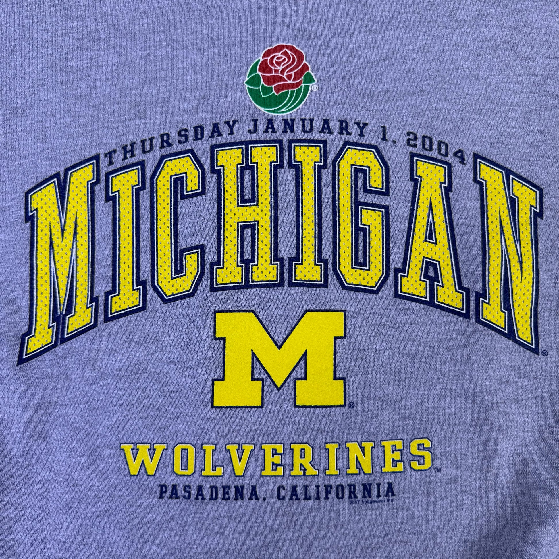 michigan 2004 rose bowl sweatshirt