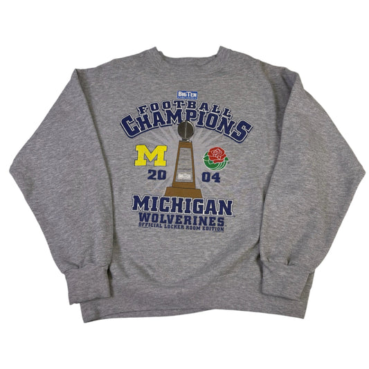vintage michigan 2004 big ten champions sweatshirt