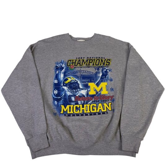 vintage michigan 1997 national champions sweatshirt
