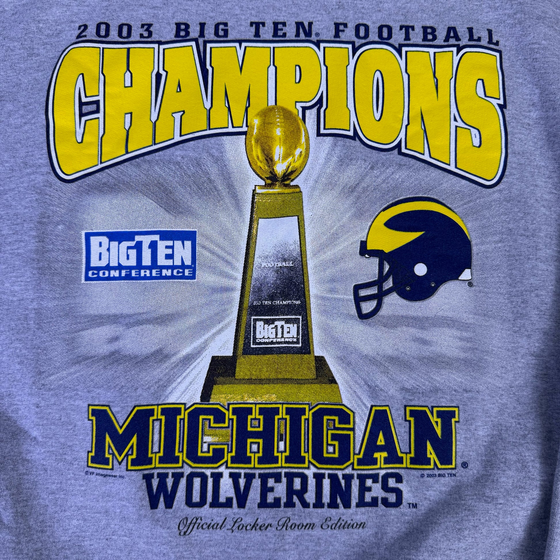 michigan 2003 big ten champions sweatshirt