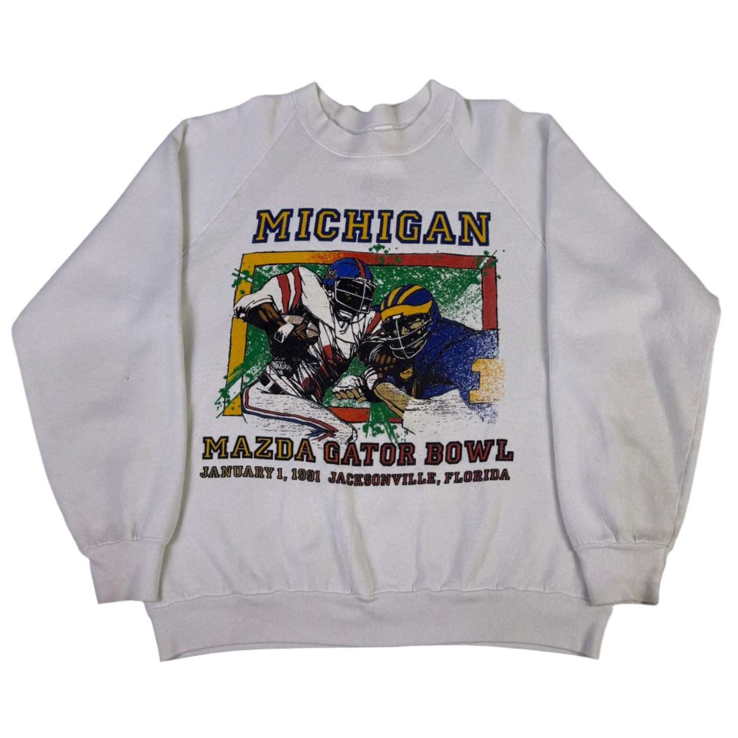 vintage michigan 1991 gator bowl sweatshirt