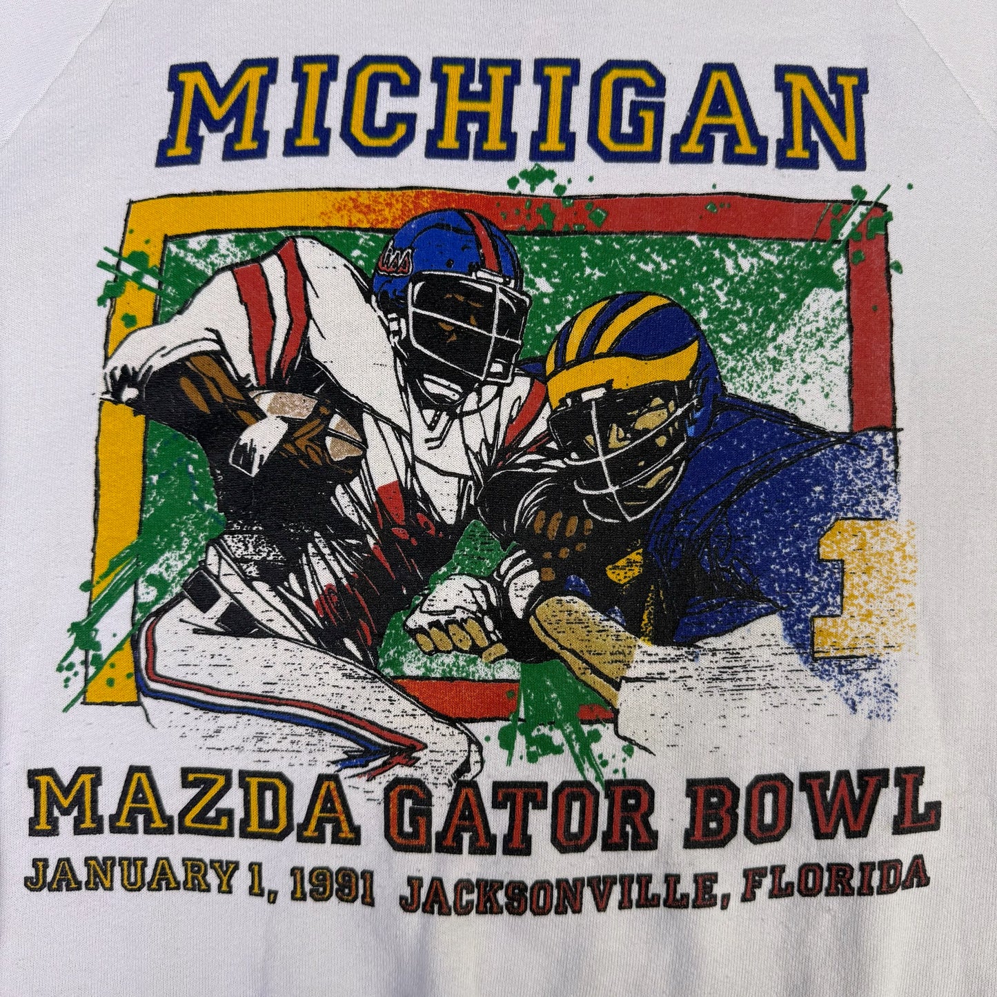 vintage michigan 1991 gator bowl sweatshirt