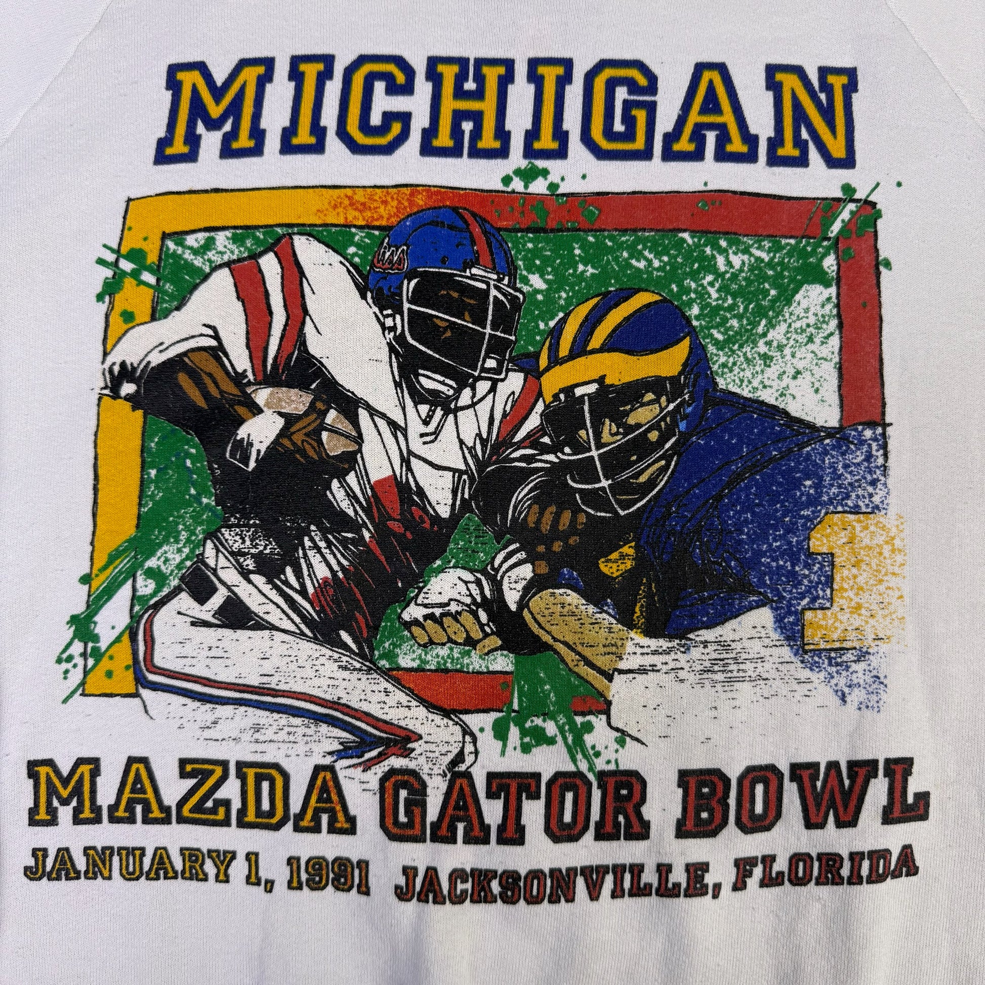 vintage michigan 1991 gator bowl sweatshirt