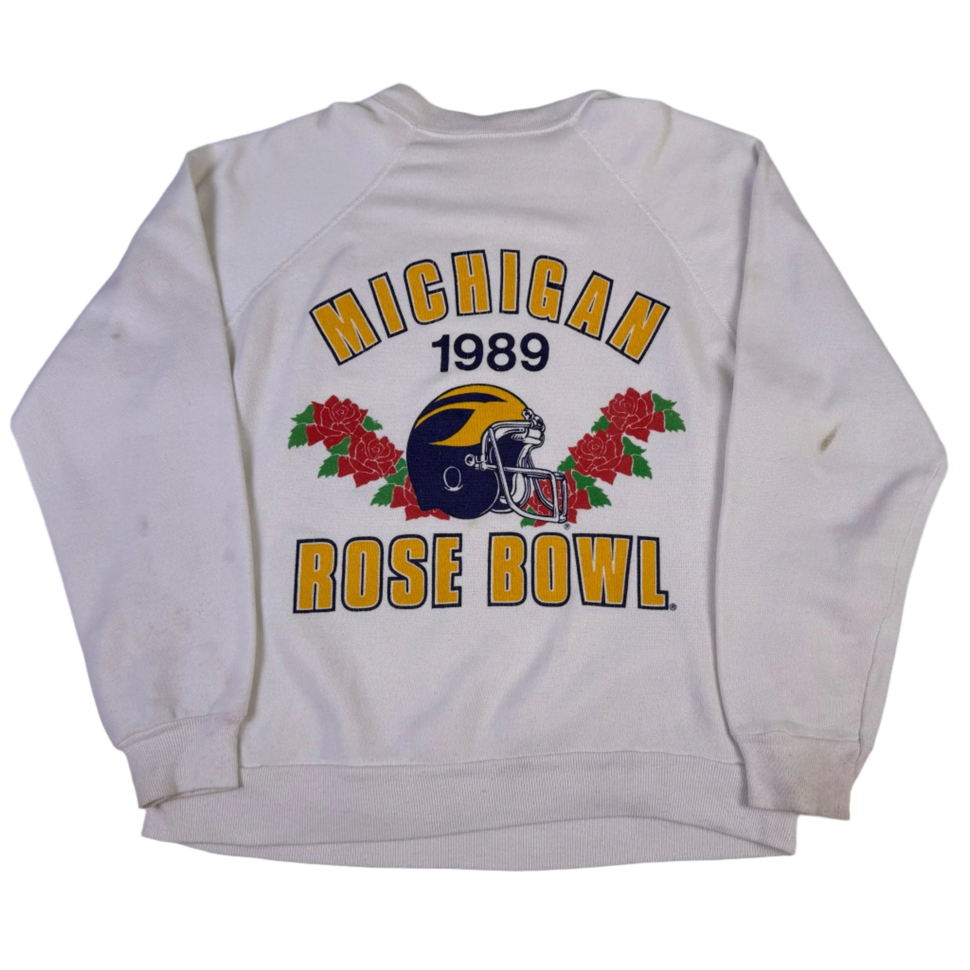 vintage michigan 1989 rose bowl sweatshirt