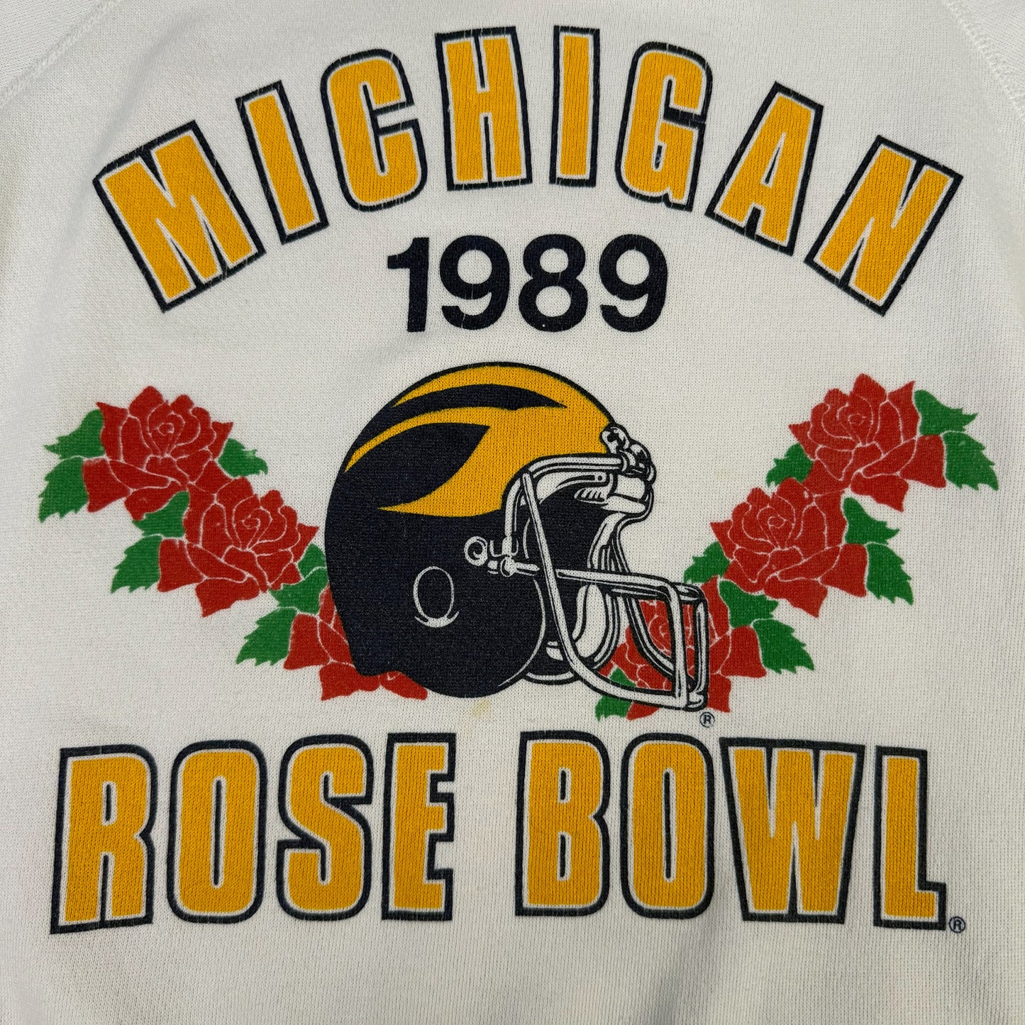 vintage michigan 1989 rose bowl sweatshirt