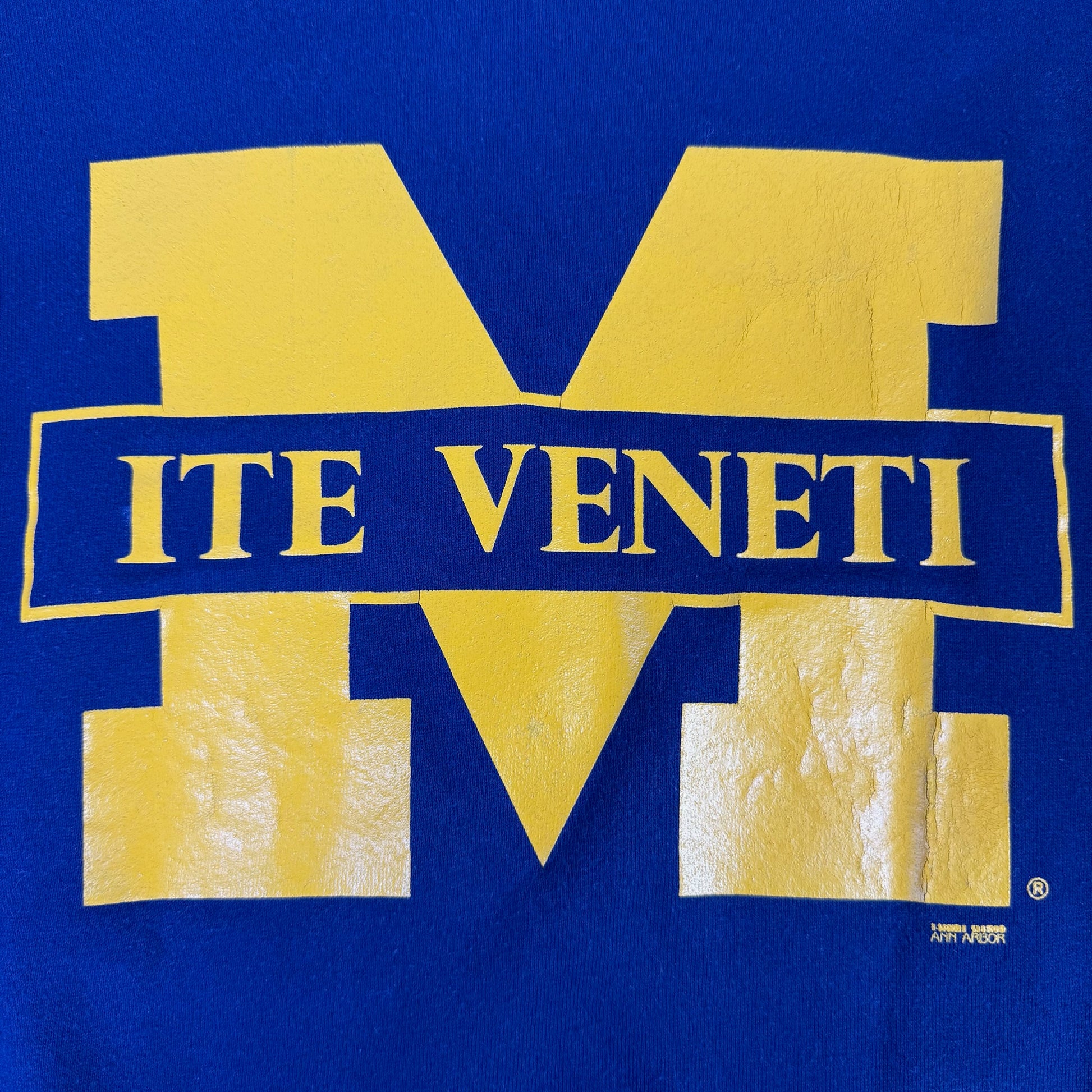 vintage michigan italian sweatshirt