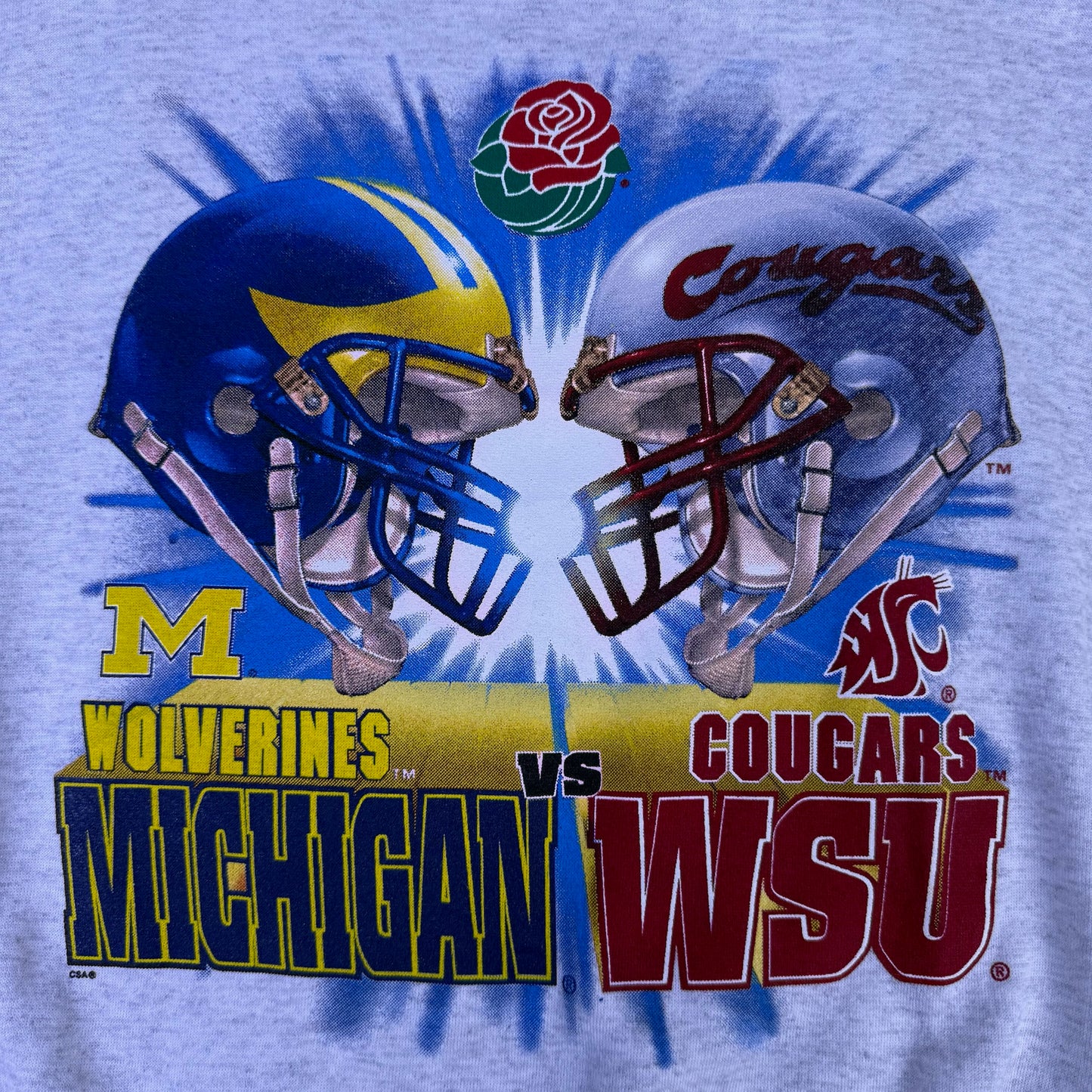 vintage michigan rose bowl sweatshirt