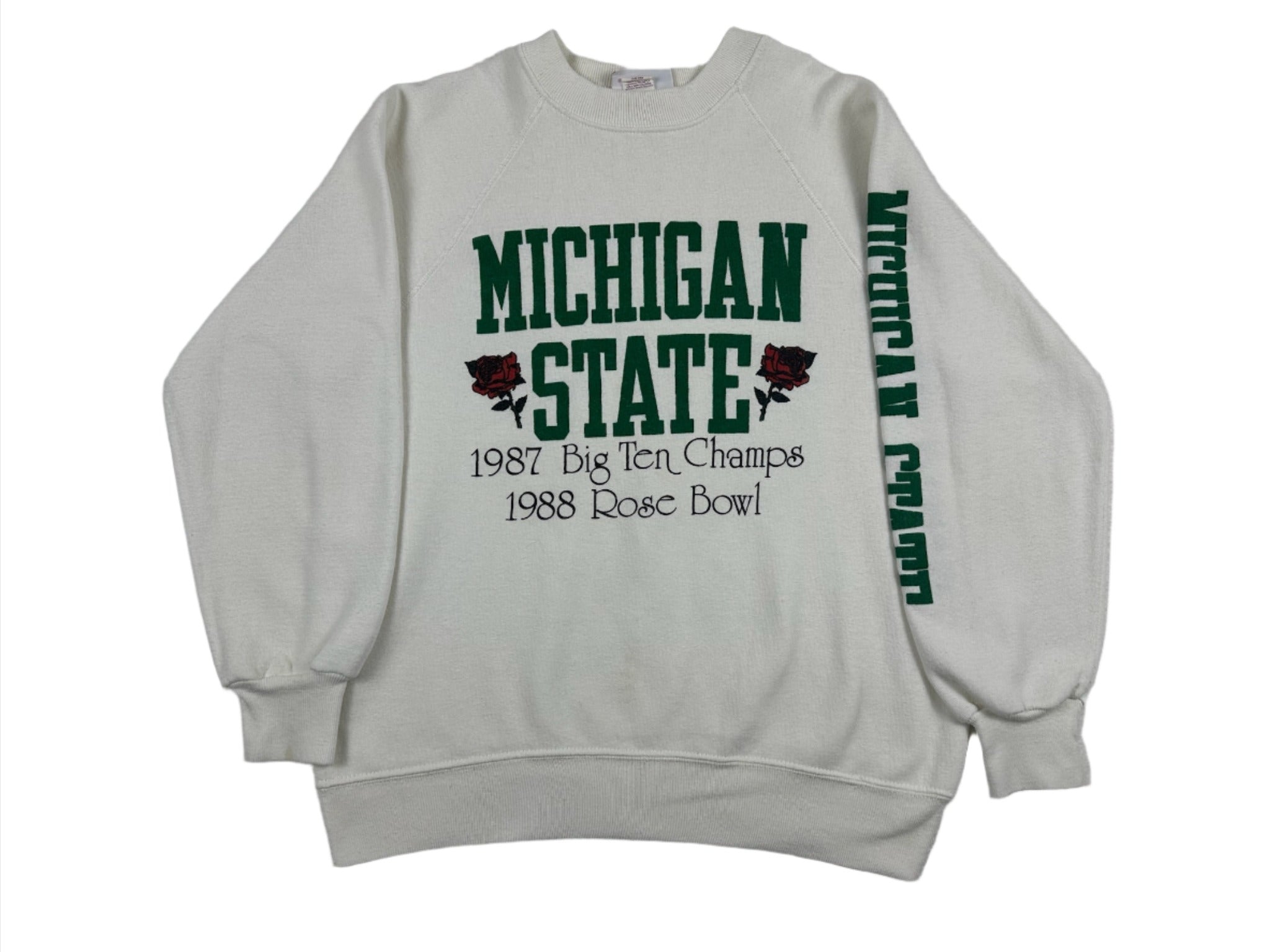 Rare!!! Vintage Michigan State University Spartans of Rose Bowl Sweatshirt Big Logo Spellout Spartans Sweater College Football Rose shops Bowl