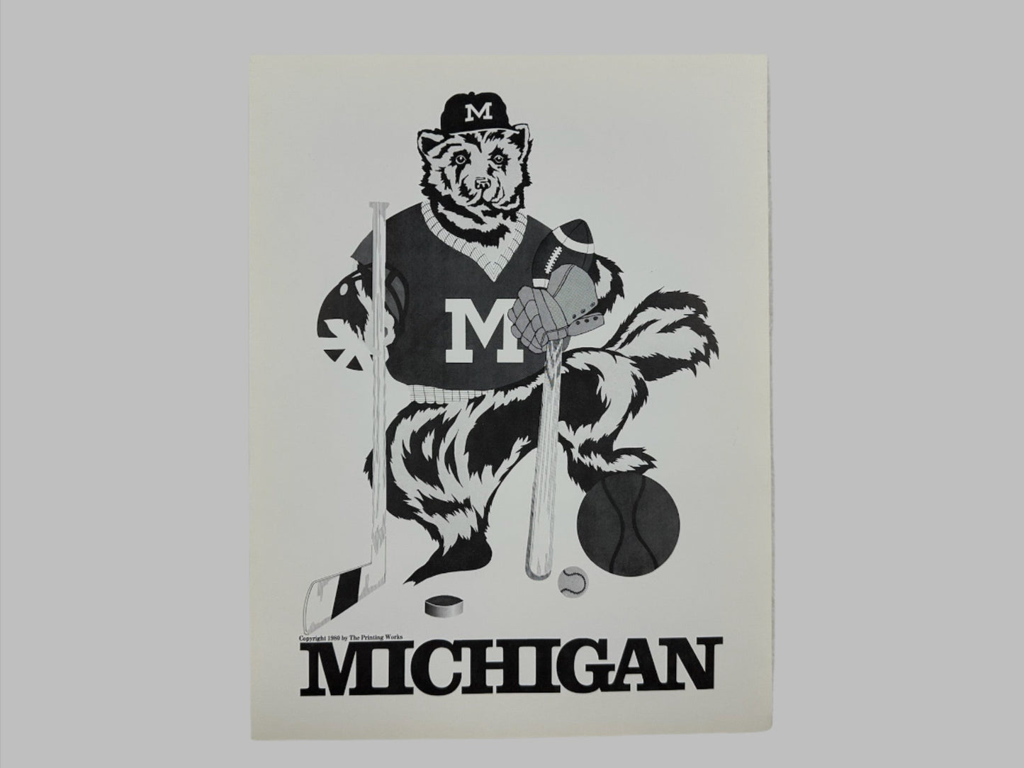 Michigan 1980s Print