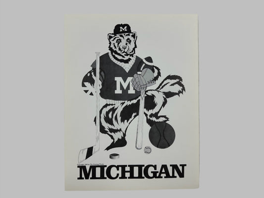 Michigan 1980s Print