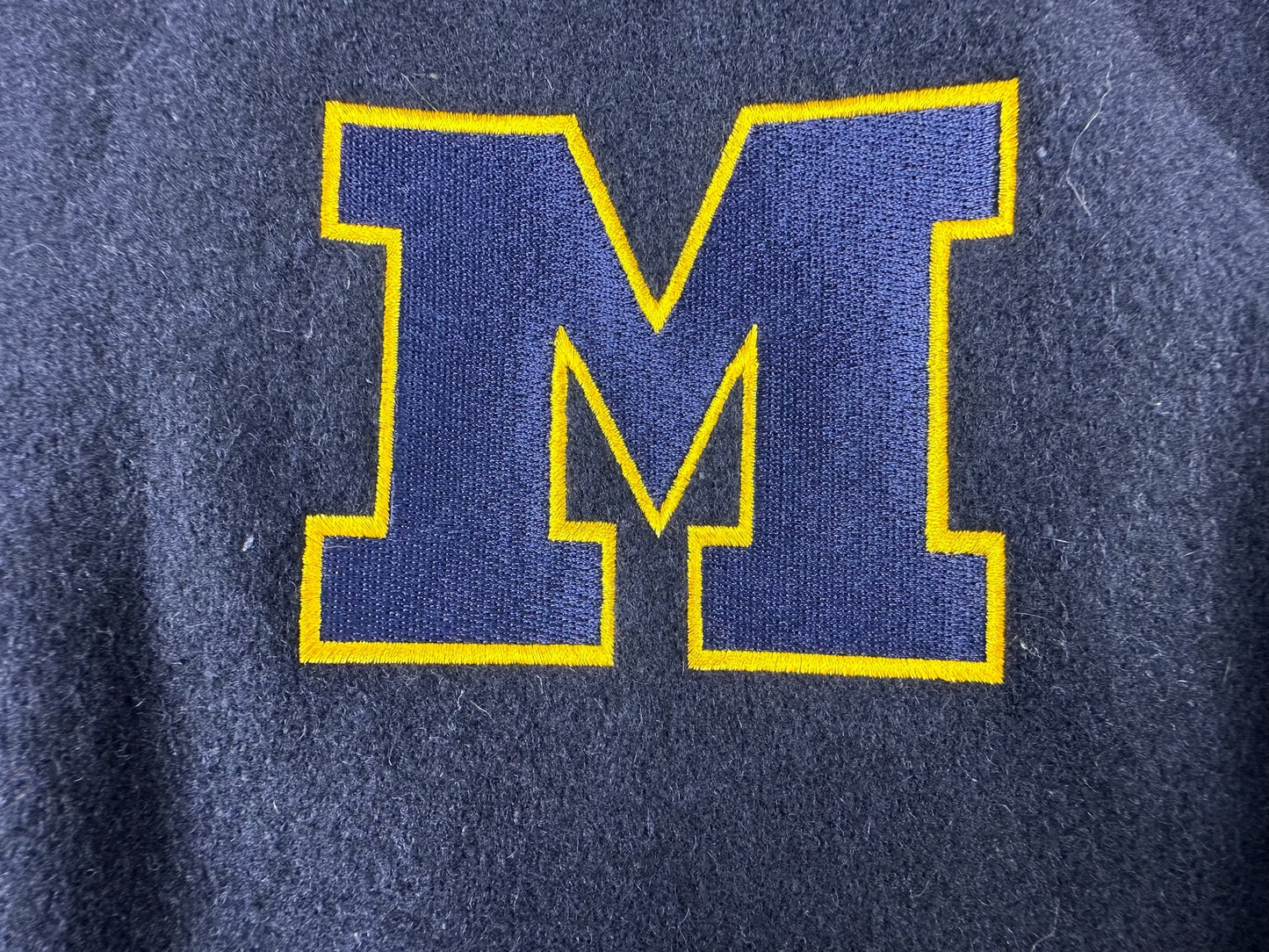 Michigan Wool and Leather Bomber Jacket