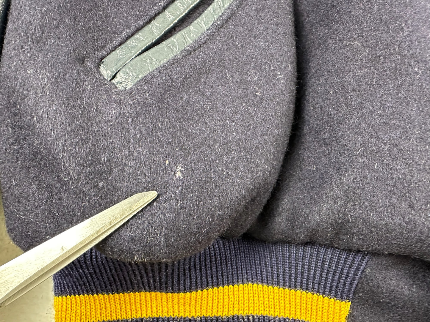 Michigan Wool and Leather Bomber Jacket