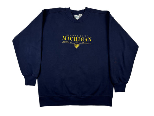 Michigan Embroidered Crewneck