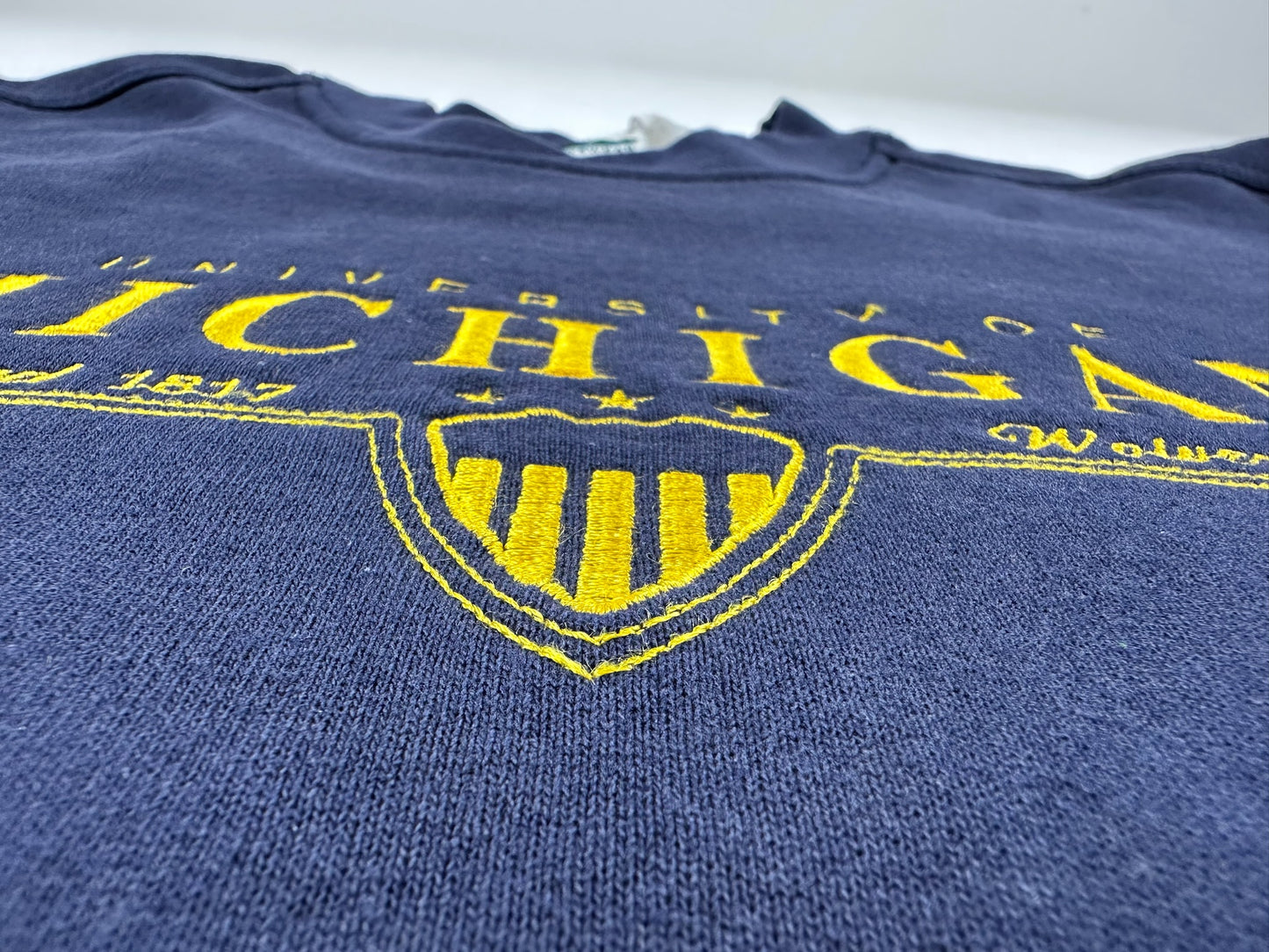 Michigan Embroidered Crewneck