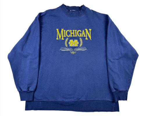 Michigan Embroidered Crewneck