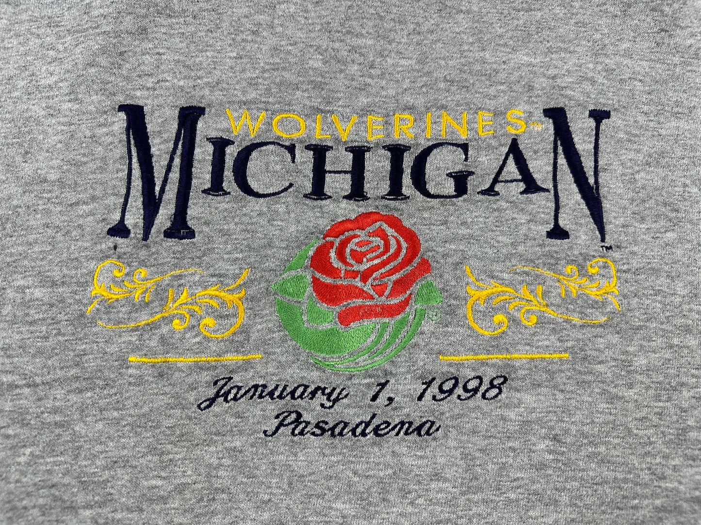 (Thrashed) Michigan 1998 Rose Bowl Crewneck