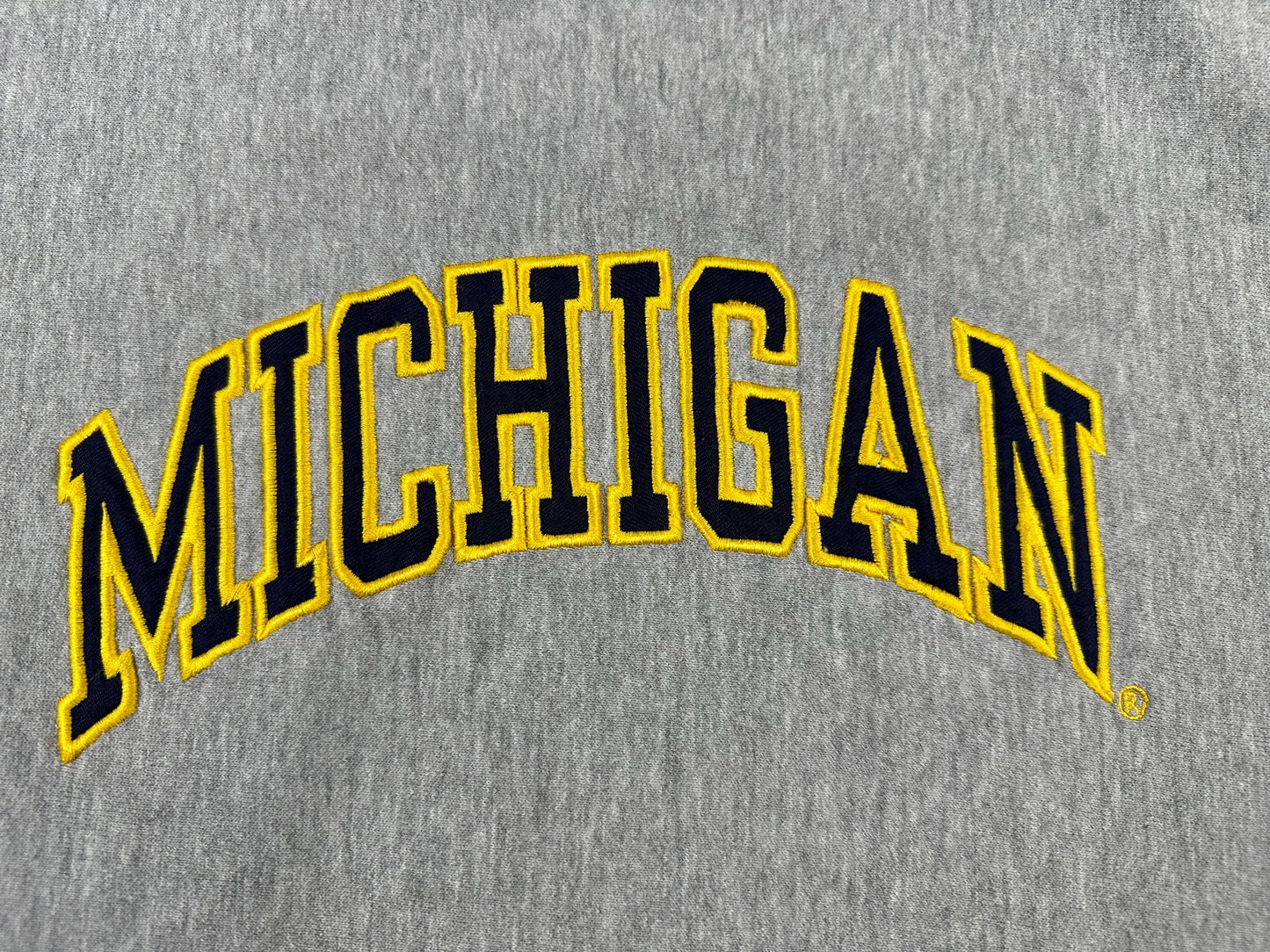 Michigan Classic Script Embroidered Crewneck