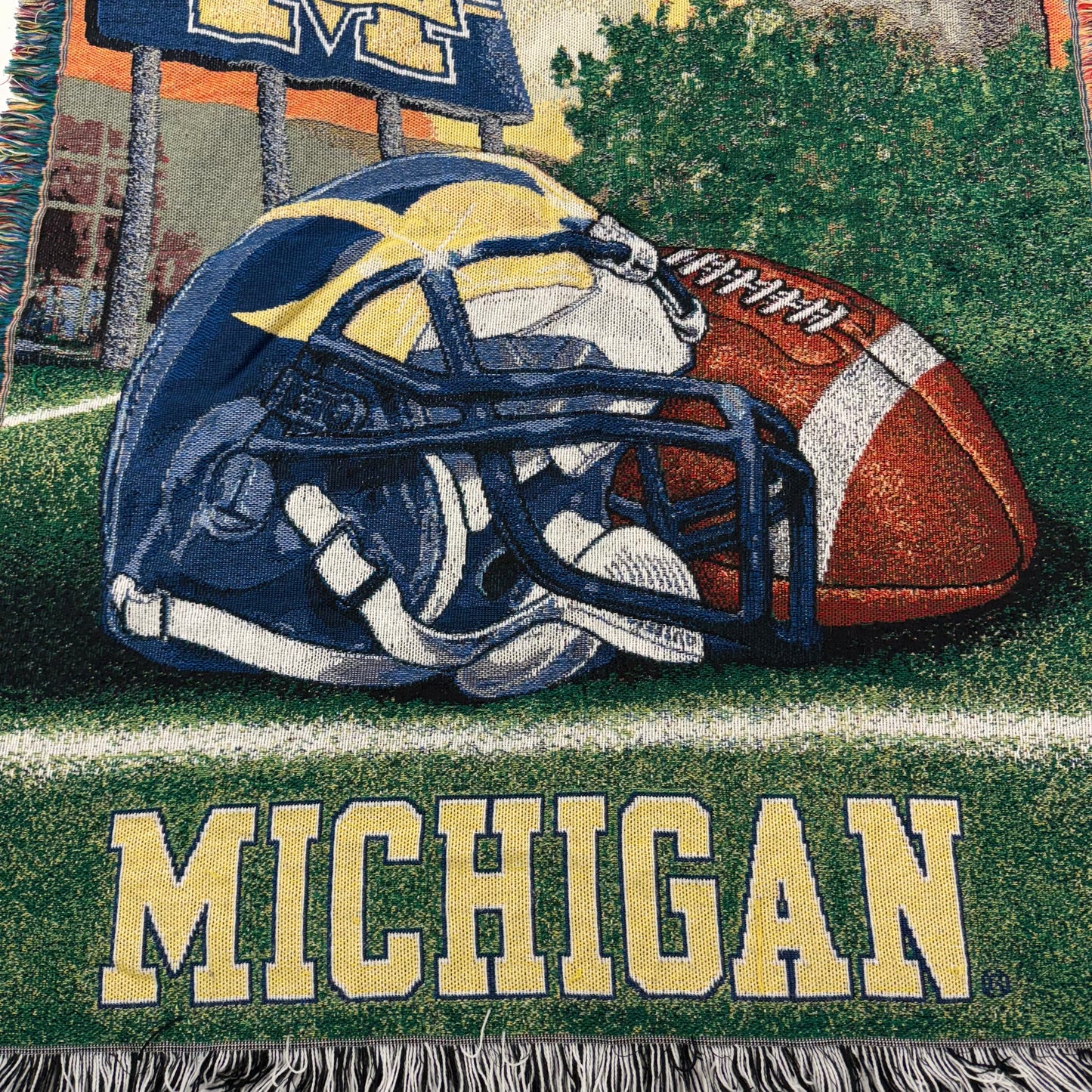 Michigan Football Blanket