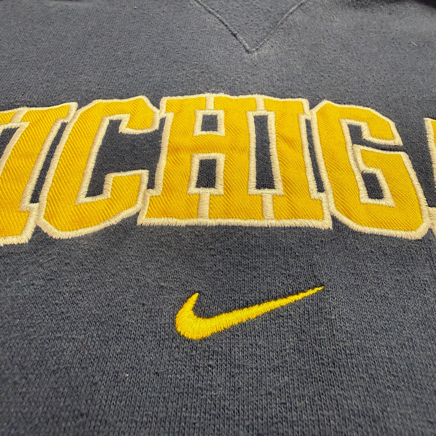 Michigan Embroidered Swoosh Hoodie