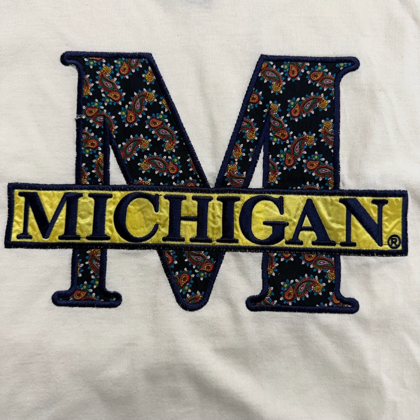 Michigan Embroidered Hooded T-Shirt