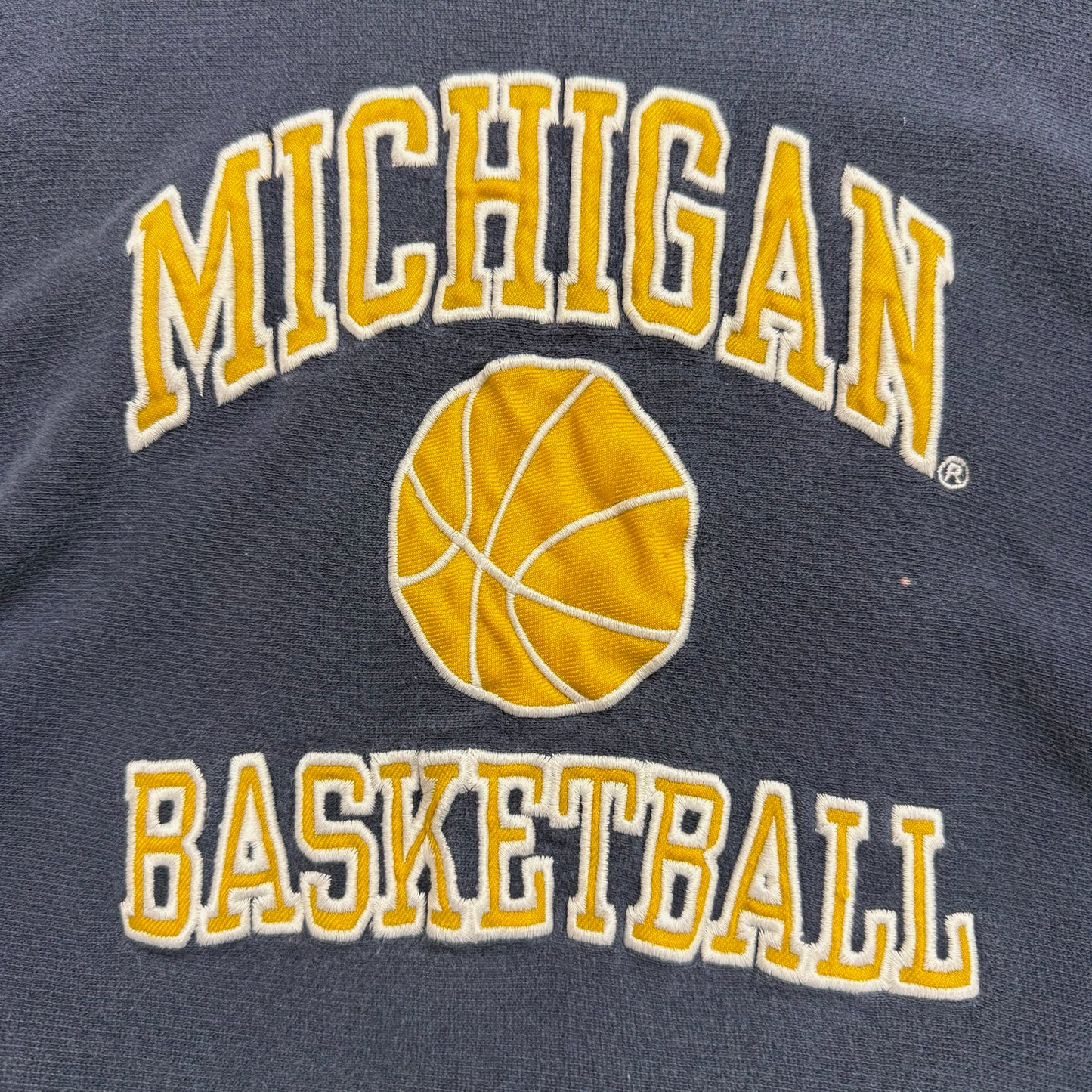 Michigan Basketball Embroidered Hoodie