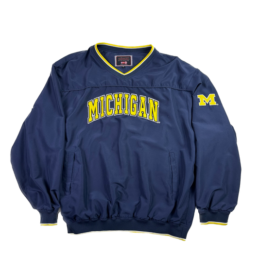 Michigan Distressed Windbreaker