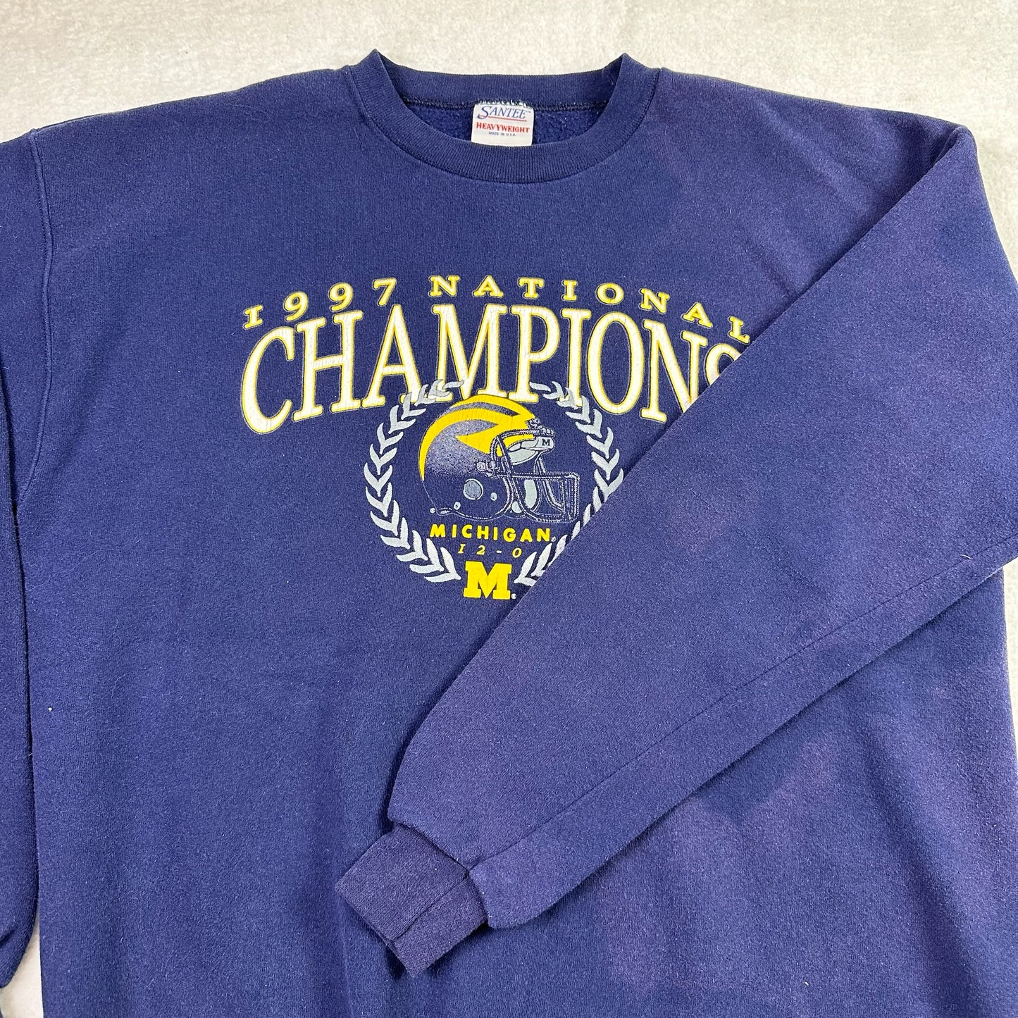 Distressed Michigan 1997 National Champions Crewneck