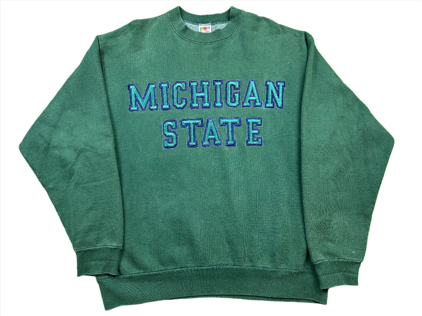 Michigan State Embroidered Crewneck