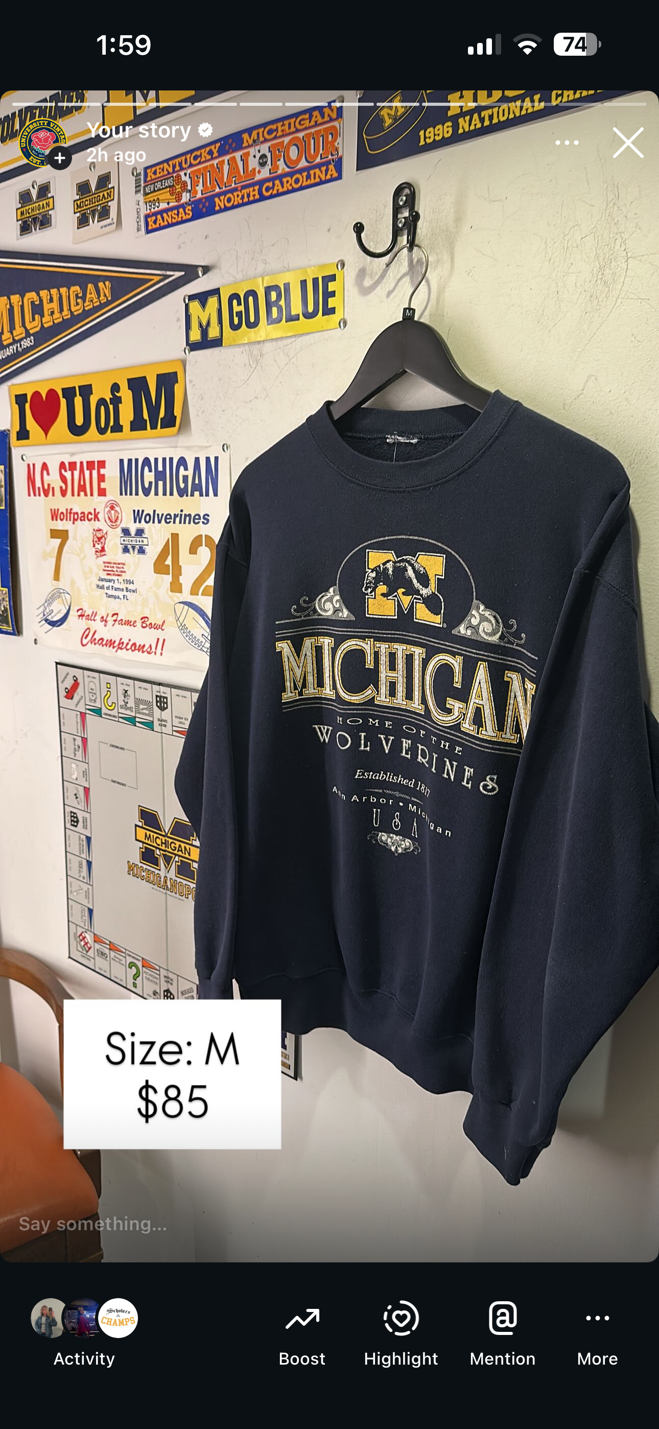 Jj McCarthy jersey&michigan crewmen