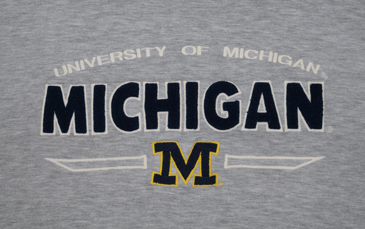University of Michigan Vintage Crewneck Sweatshirt Embroidered