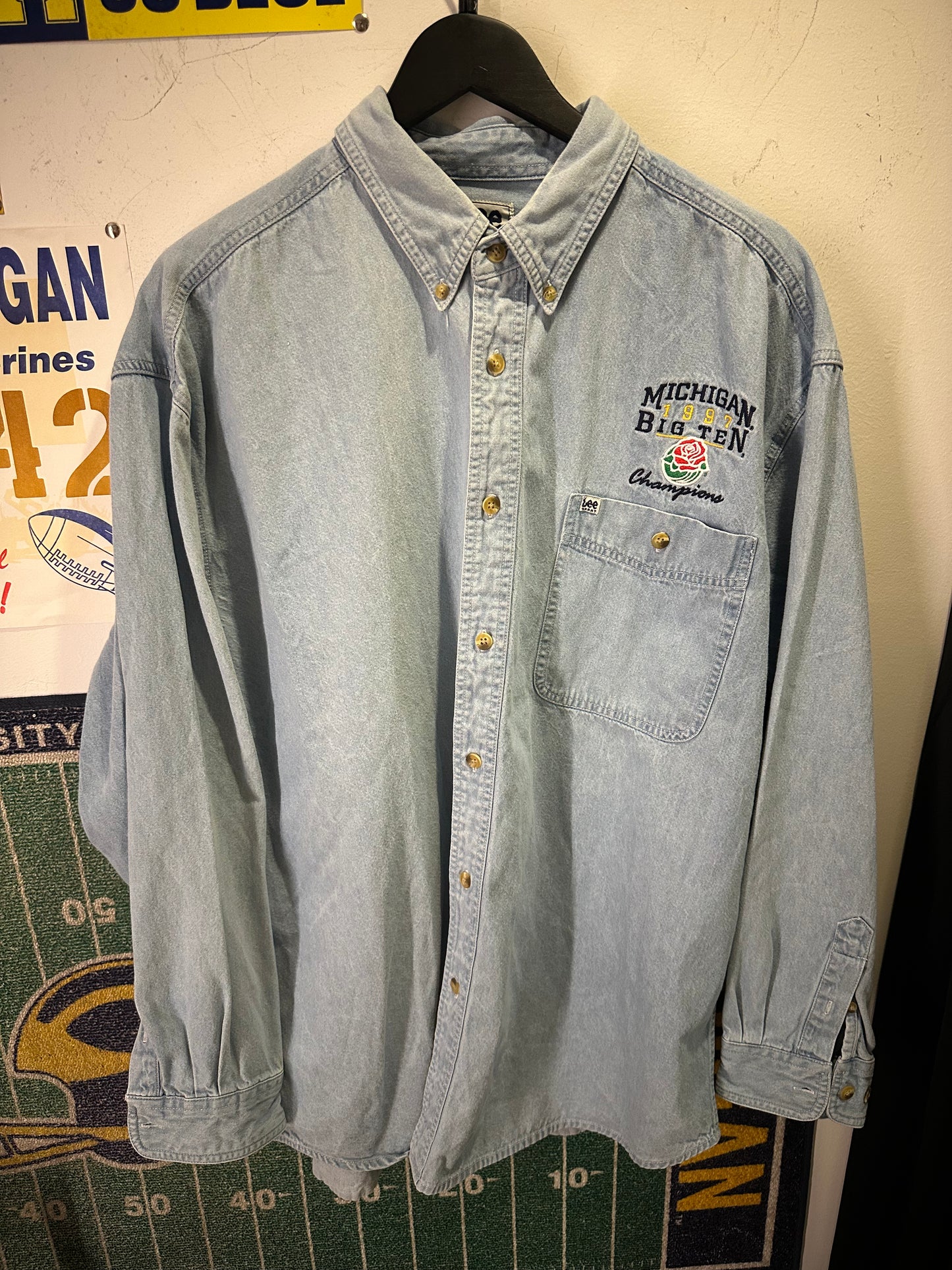 1997 Michigan Denim Button Up