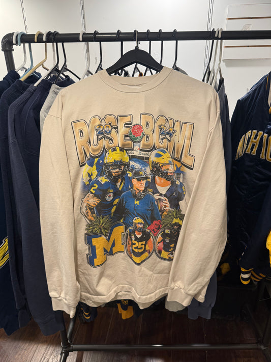 Michigan 24 rose bowl longsleeve