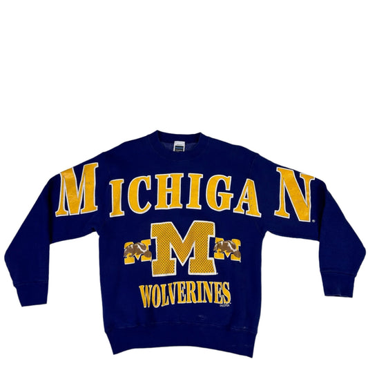 Michigan Full Script Crewneck