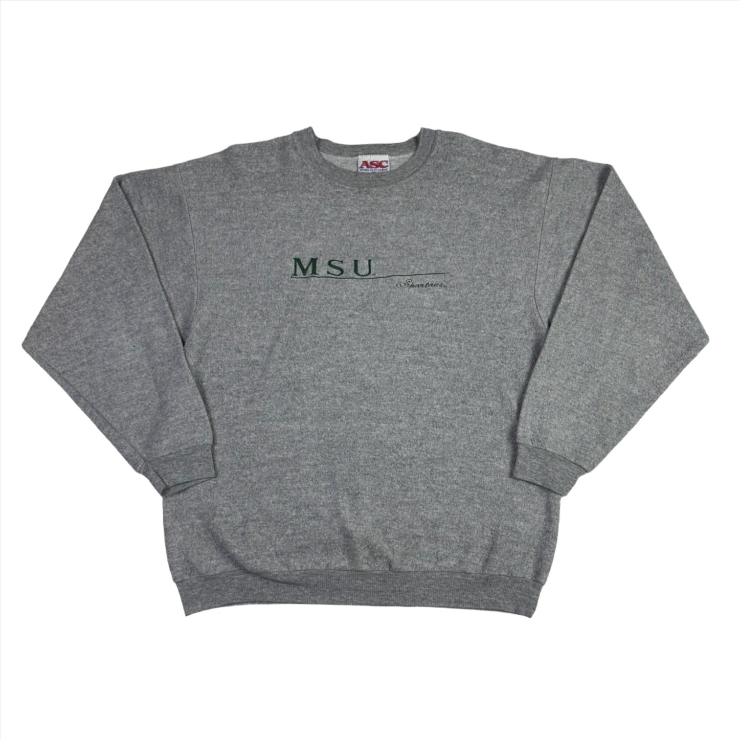 Michigan State Embroidered Crewneck