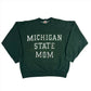 Michigan State Mom Embroidered Crewneck