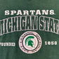 Miichigan State Embroidered Crewneck