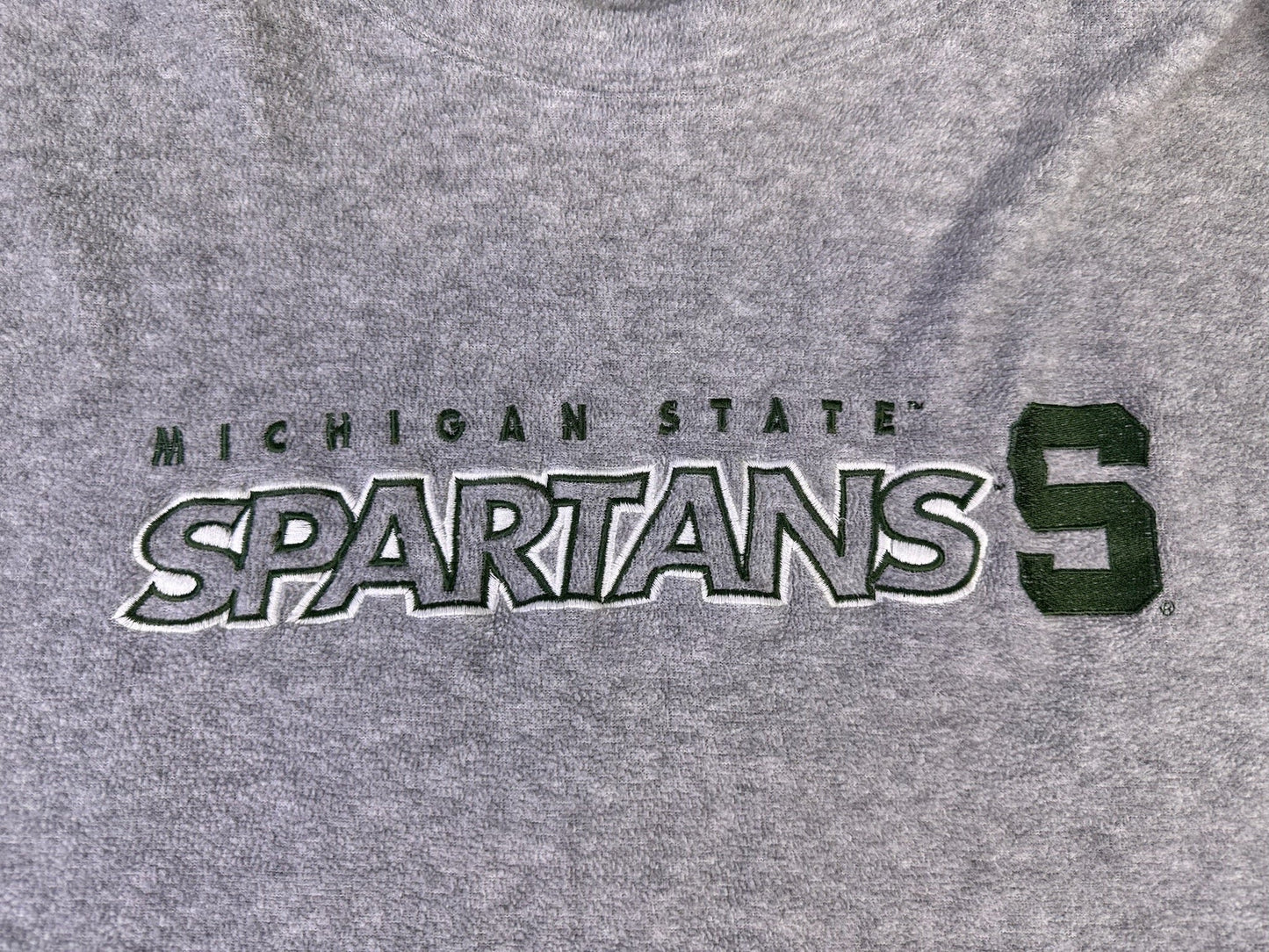 vintage michigan state fleece