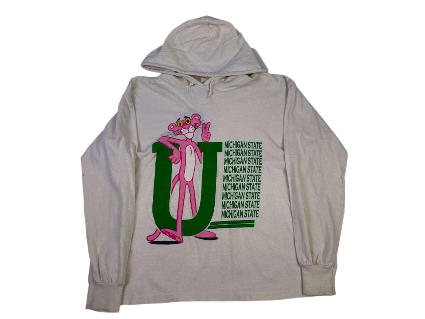 Michigan State Pink Panther Hooded Longsleeve T-Shirt