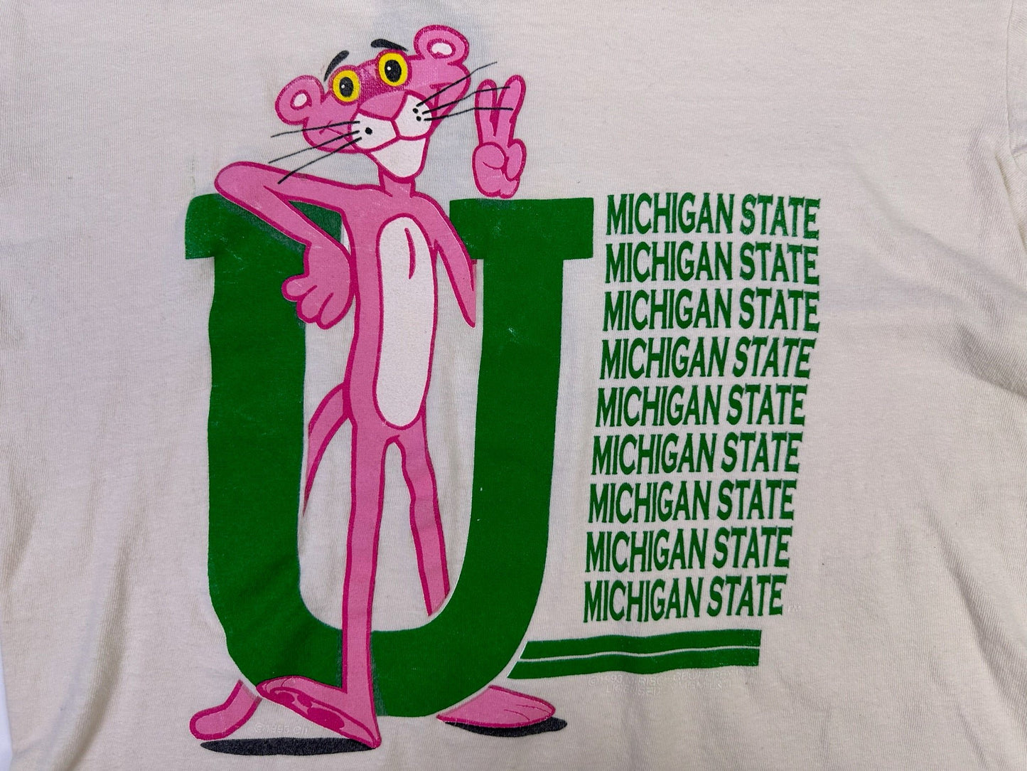 Michigan State Pink Panther Hooded Longsleeve T-Shirt