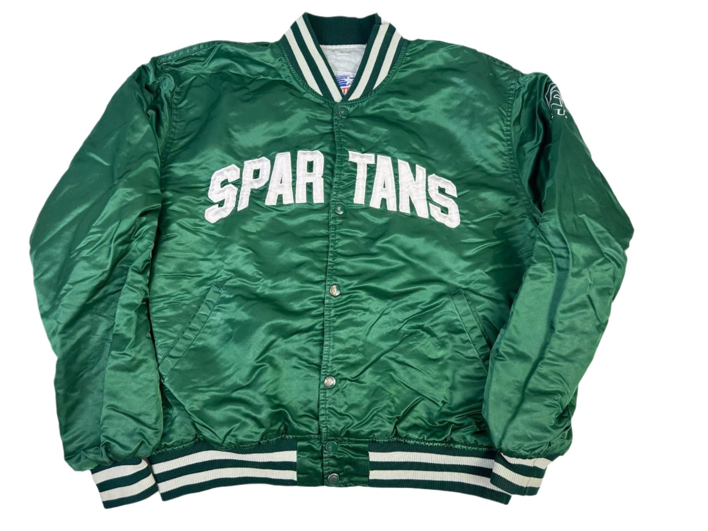 Michigan State Satin Bomber Jacket