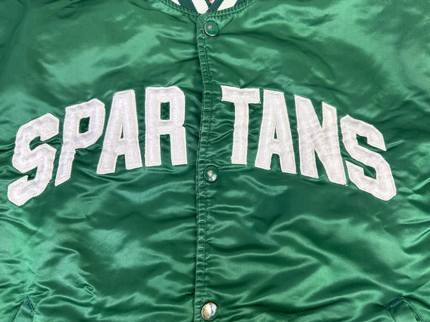 Michigan State Satin Bomber Jacket