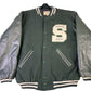 Michigan State Wool & Leather Bomber Jacket